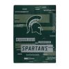 MICHIGAN STATE OFFICIAL NCAA "Digitize" Raschel Throw Blanket; 60" x 80"