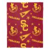 USC OFFICIAL NCAA & Disney's Mickey Mouse Character Hugger Pillow & Silk Touch Throw Set