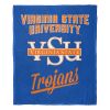 Virginia State Trojans OFFICIAL NCAA "Alumni" Silk Touch Throw Blanket; 50" x 60"