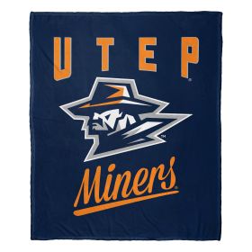 UTEP Texas El Paso Miners OFFICIAL NCAA "Alumni" Silk Touch Throw Blanket; 50" x 60"