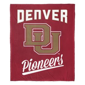 Denver OFFICIAL NCAA "Alumni" Silk Touch Throw Blanket; 50" x 60"