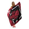 ARKANSAS OFFICIAL NCAA "Dimensional" Micro Raschel Throw Blanket; 46" x 60"